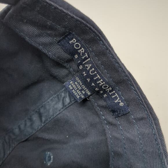 Parametrix Strapback Baseball Cap Blue One Size Adjustable Cotton Port Authority - Picture 9 of 9